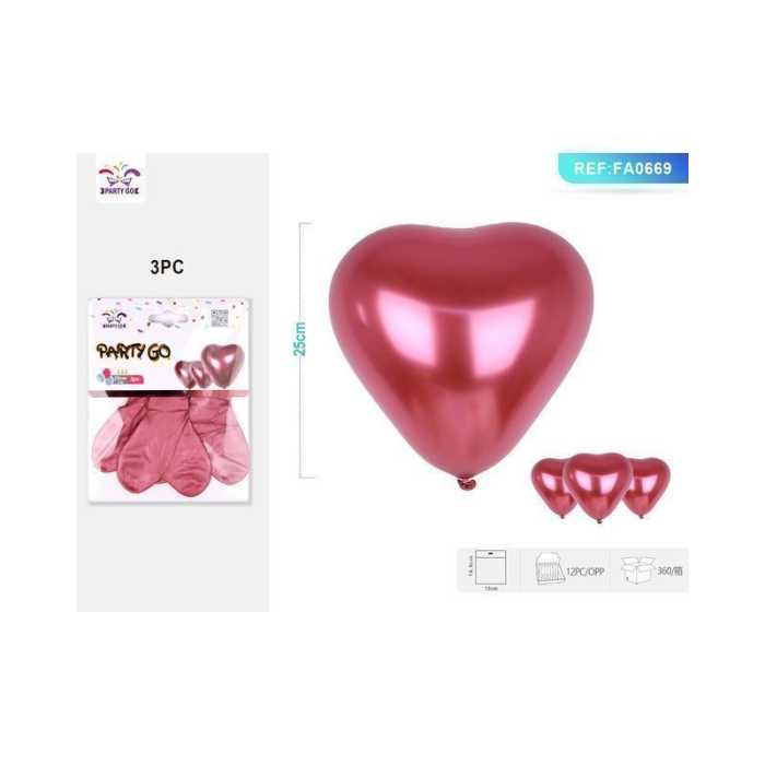 PALLONCINI ROSSO 25CM