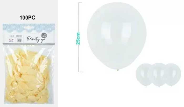 PALLONCINO TRASPARENTE 25CM