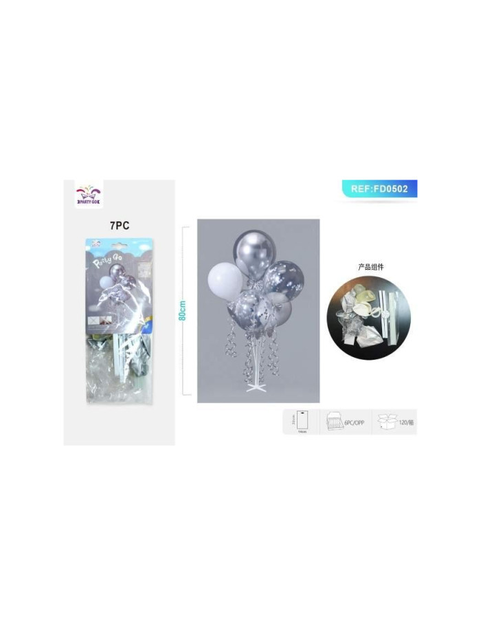 SET DI PALLONCINO METALLIZZATI