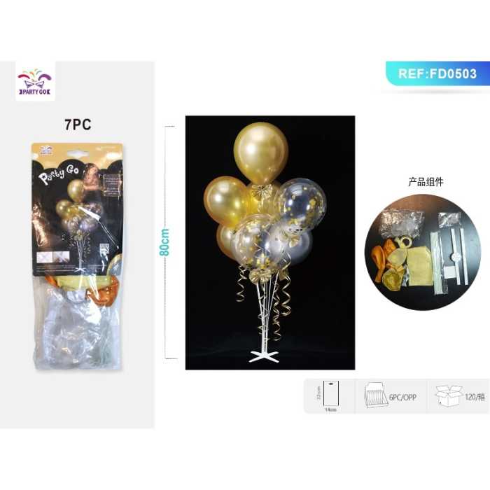 SET DI PALLONCINO METALIZZATO