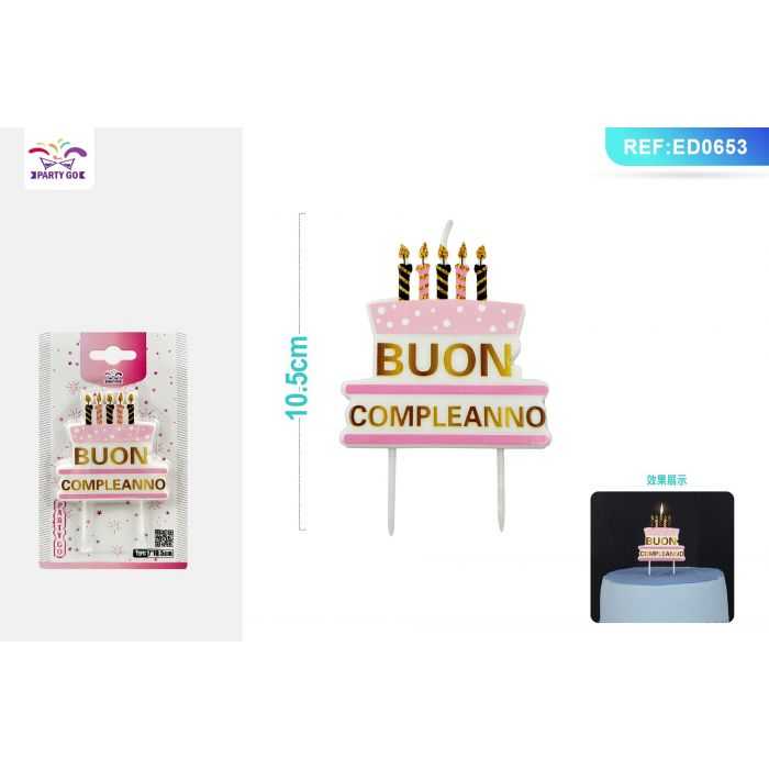 CANDELA A FORMA DI TORTA