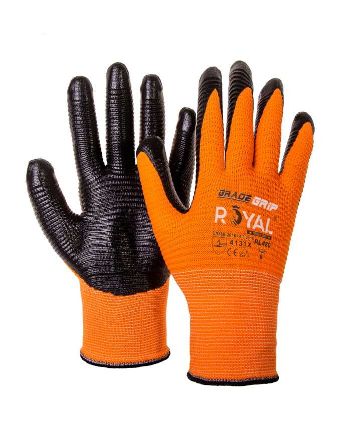 GUANTO SPALM.TG.8 NITRILE RIG.